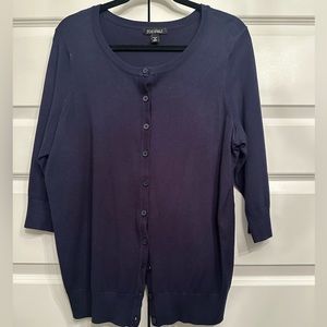 NWOT NAVY CARDIGAN SWEATER GREAT FOR LAYERING NEVER BEEN WORN